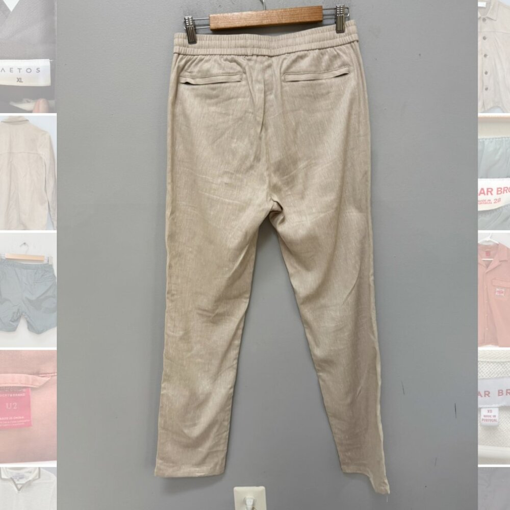 Bugatchi Beige Drawstring Pants In Size Small - image 4